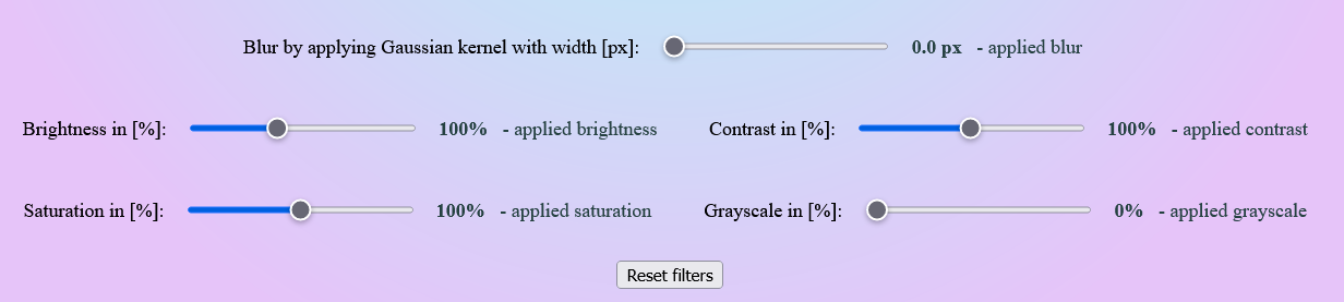 Image Processing Page Screenshot